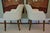 2020s Pair of Bright Chair Maria Arm Chairs in Jane Churchill Darwin Cream With Natural Walnut Legs For Sale - Image 5 of 15