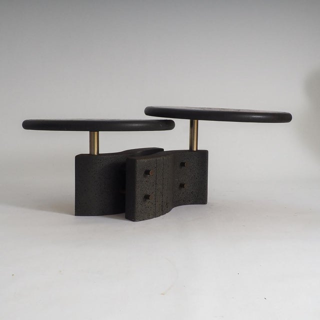 Paul Kingma Two-Tier Modular Brutalist Coffee Table by Paul Kingma, 1980s For Sale - Image 4 of 18