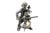 Metal Silver Figure of Musician Playing the Cello For Sale - Image 7 of 7