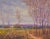 Purple Impressionist Landscape, Mid-20th Century, Oil on Board For Sale - Image 8 of 8