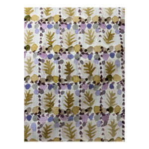 Rebecca Atwood Tree Grove Fabric in Ochre/Purple 1 5/8 Yards