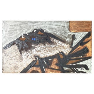 Ceramic Panel on Lava, Vallauris, 1960 For Sale