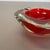 Red Murano Glass Faceted Sommerso Ashtray, Italy, 1970s For Sale - Image 8 of 18