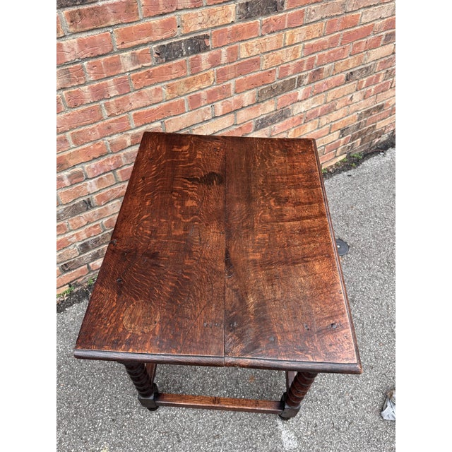 19th Century English Bobbin Side Table For Sale - Image 10 of 13