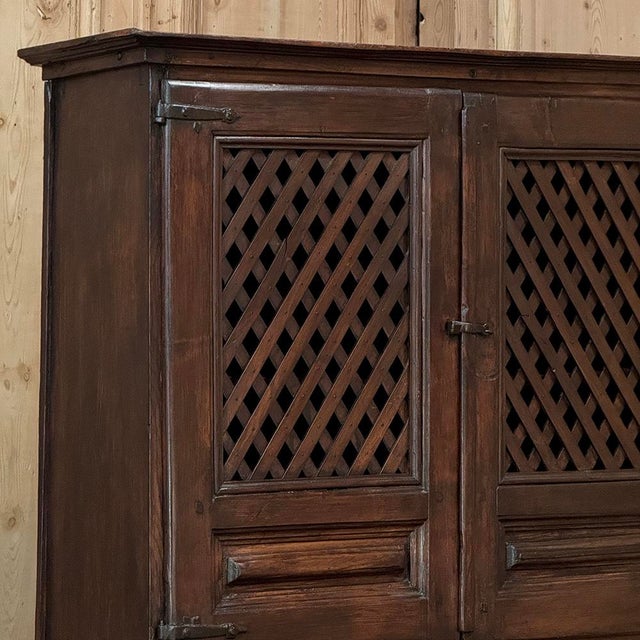 Late 18th Century 18th Century Spanish Rustic Walnut Cabinet ~ Cupboard For Sale - Image 5 of 18