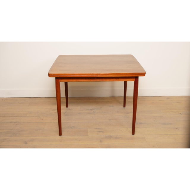 Vintage Extendable Dining Table in Teak For Sale - Image 13 of 13
