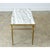 Early 20th Century French Brass and Marble Coffee Table For Sale In Baton Rouge - Image 6 of 11