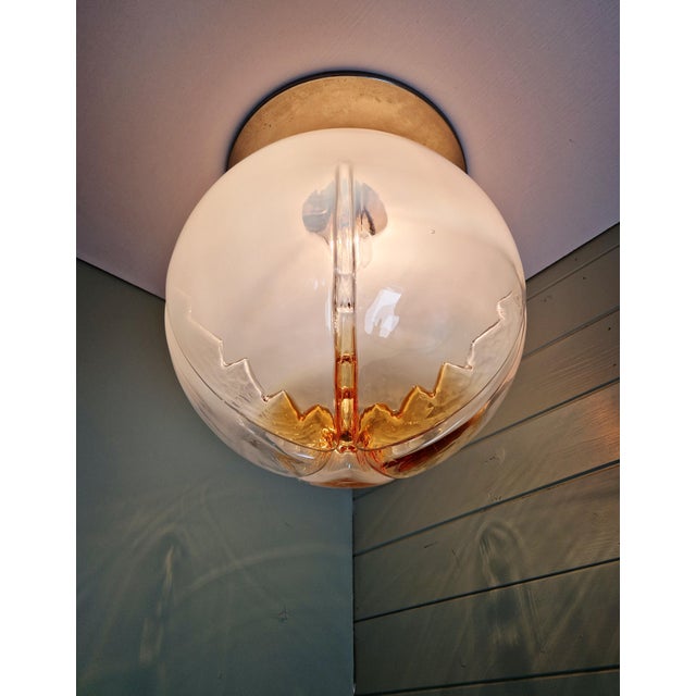 Large Murano Glass Ceiling Light from Mazzega, Italy, 1970 For Sale - Image 13 of 18