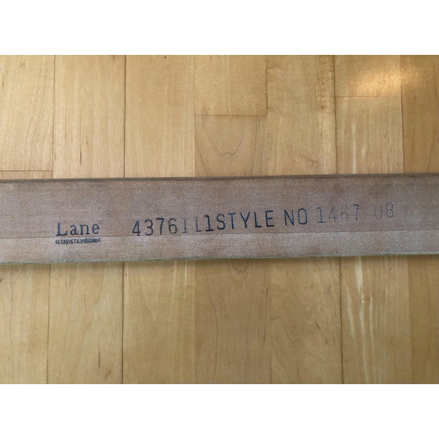 Vintage Console Table Glass Panels Faux Bamboo by Lane For Sale In San Francisco - Image 6 of 6