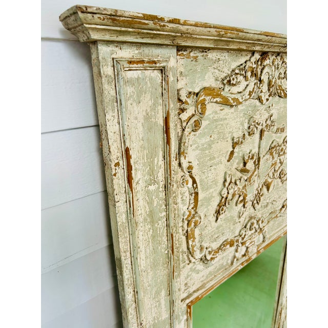 Early 21st Century French Style Trumeau Mirror For Sale - Image 9 of 16