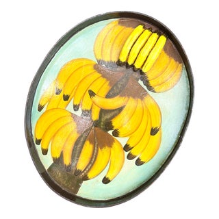 Hand-Painted Tromp l'Oeil Banana Tray For Sale