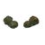 1970s Pair Natural Jade Stone Green Brown Pixiu Fengshui Fortune Pendants Figures For Sale - Image 5 of 9