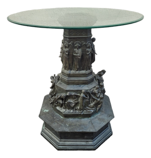 After C. Zocchi, Monument to Dante, Bronze, Late 19th-Early 20th Century