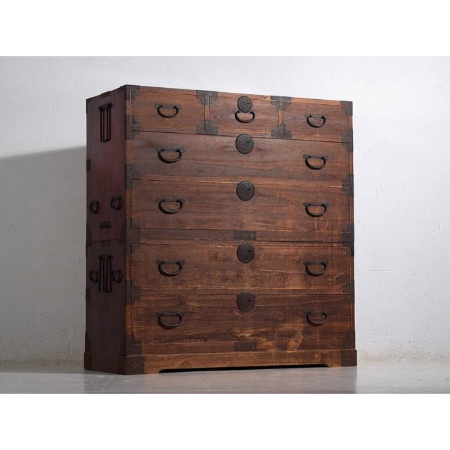 Antique Japanese Tansu Chest of Drawers For Sale - Image 12 of 14