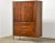 Rosewood, Walnut and Chrome Armoire Dresser by Lane For Sale - Image 10 of 10