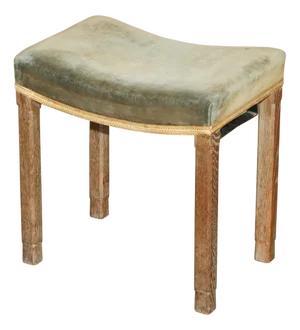George Vi Coronation Stool in Limed Oak from Waring & Gillow, 1937