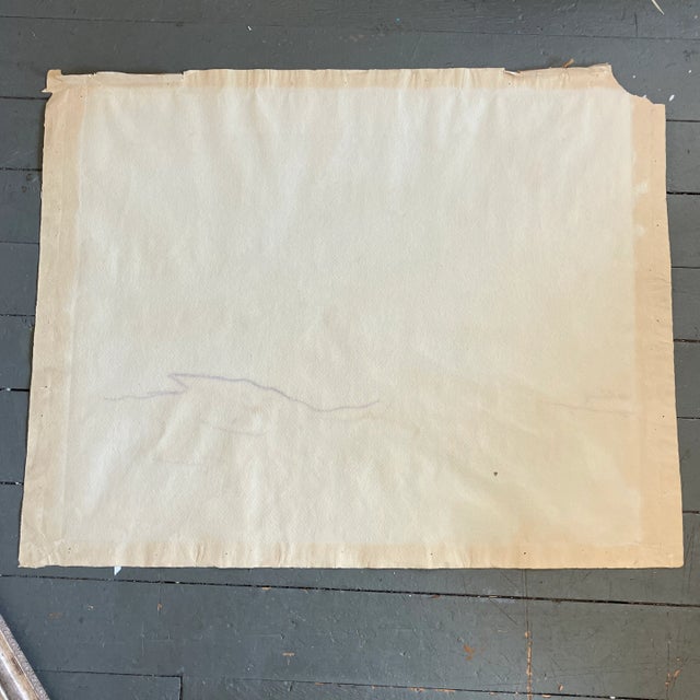 1970’s Original Modernist Abstract Landscape Watercolor Painting For Sale In Philadelphia - Image 6 of 7