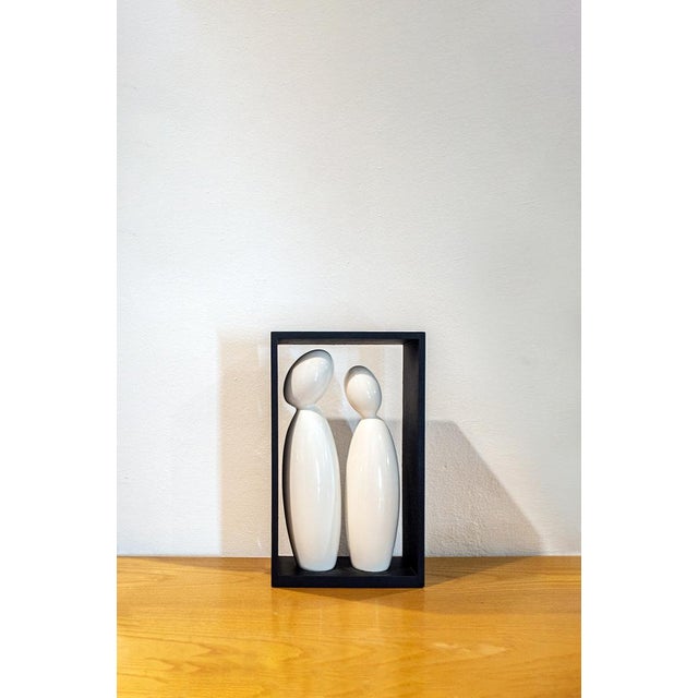 Ceramic and Wood Sculptures by P.A. Crespi, 1960s, Set of 3 For Sale - Image 3 of 7