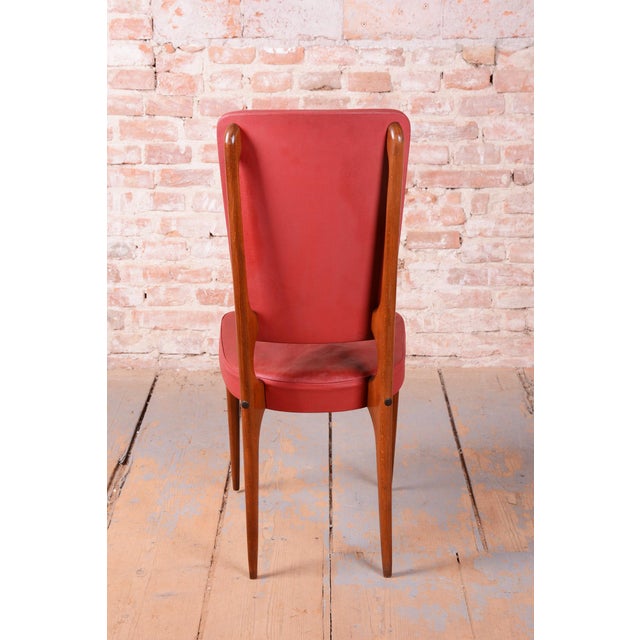 Maker: Stella This set of six chairs is a superb example of late French Art Deco from the 1940s. They were designed by one...