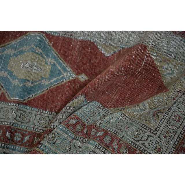 Shabby Chic Antique Distressed Serbend Rug Runner - 3'1" x 11'10" For Sale - Image 3 of 10