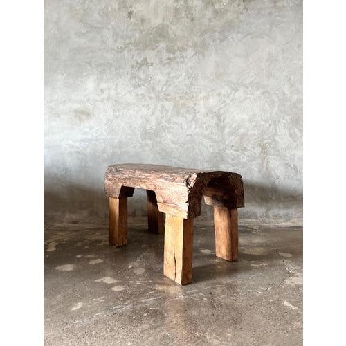 Brutalist Bench in Blond Asian Teak For Sale - Image 8 of 18