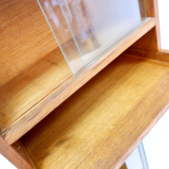 Tall Mid-Century Glazed Bookcase, 1960s For Sale - Image 11 of 15