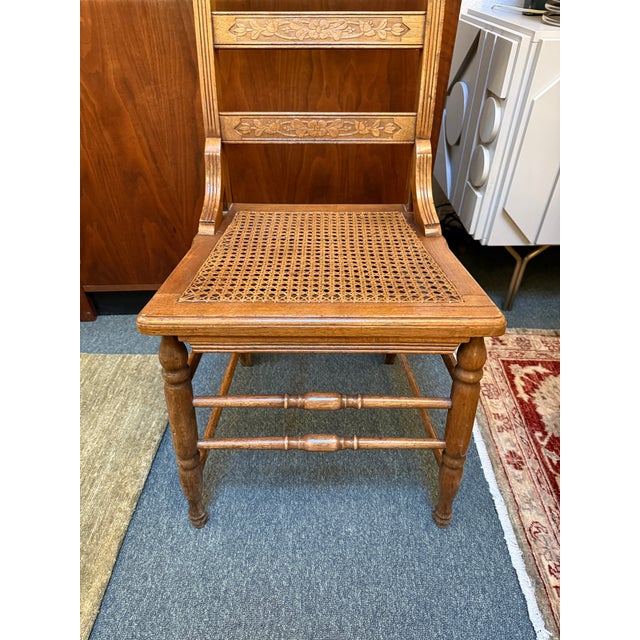 Victorian Ladderback Dining Chairs, Set of Four For Sale - Image 4 of 14