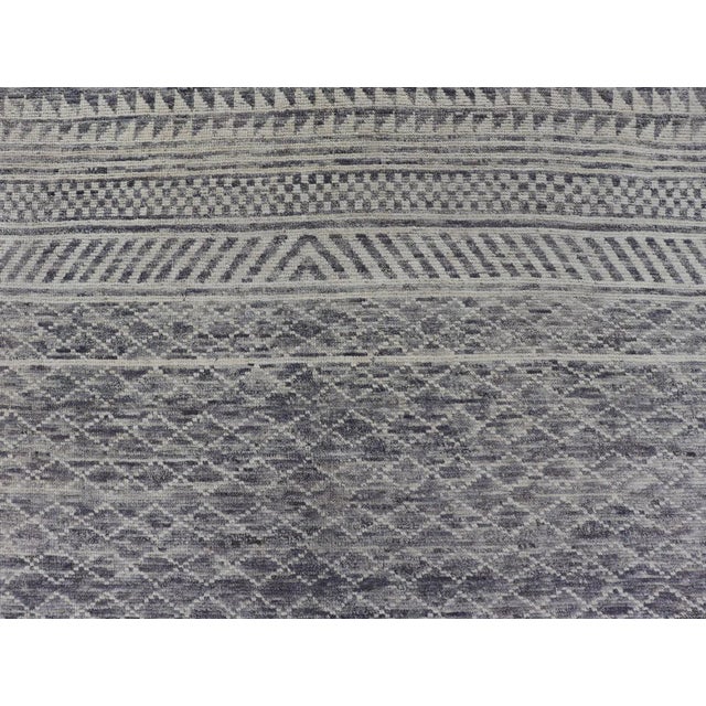 Textile Modern Gray and Cream Piled Rug by Keivan Woven Arts, 10'1" X 12'0" For Sale - Image 7 of 12
