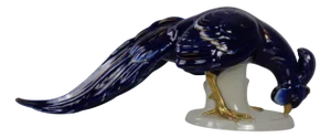 Large Porcelain Pheasant Figurine by Arthur Storch for Volkstedt Porcelain Factory, Germany, 1920s