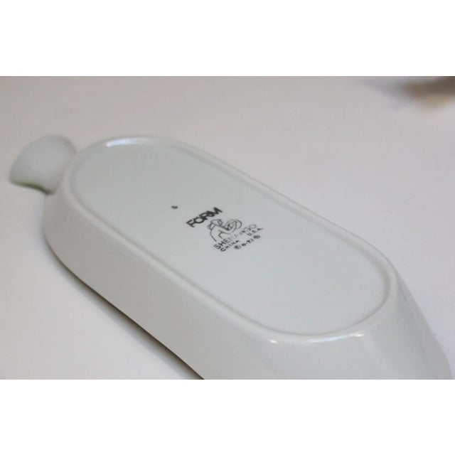 Set of Six Vintage Green FöRM Corn on the Cob Dishes by Shenango China For Sale - Image 9 of 9