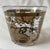 Classic 1960's "Old World Maps" glass ice bucket / bowl with real 22 karat gold design screen printed onto the glass, in...