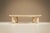 A quiet sense of balance defines this travertine coffee table. Reduced to its essential geometry, the design relies on the...