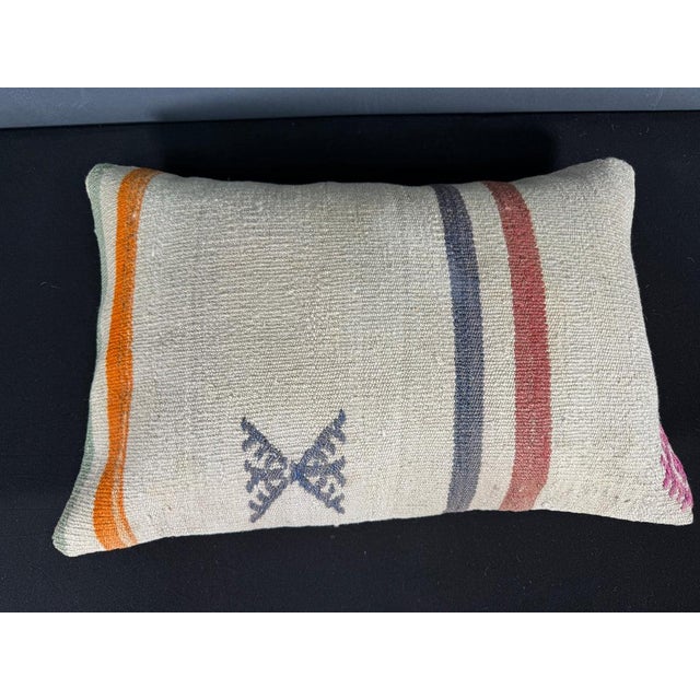Turkish Hemp Pillow Cushion Natural Beige Orange Pillow Cushion Cover 16" x 24" #30122 Enhance your home decor with our...