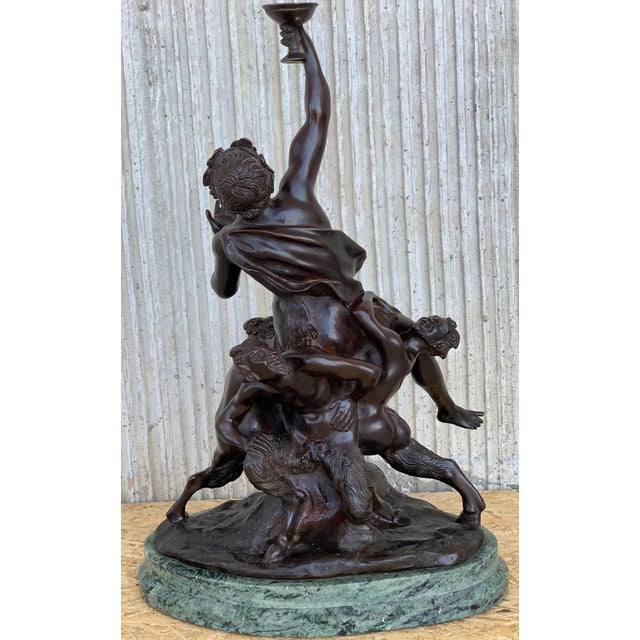 20th Cast Bronze Statue of a Cherub Angel Signed by Ferdinando De Luca, Italy For Sale - Image 4 of 13