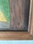 Oil on Masonite, wood frame signed “W. Schneider” vintage, ‘The Red Door’ country painting