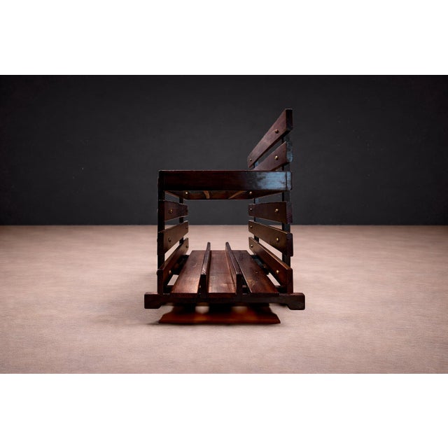 Magazine Rack in Rosewood, Unknown, 1960’s For Sale - Image 4 of 7