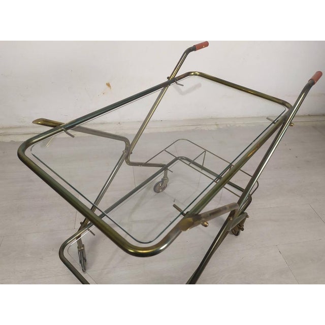 Vintage Brass Bar Service, 1950s For Sale - Image 9 of 15