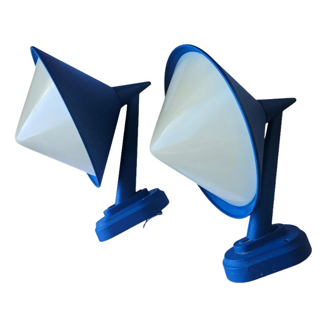 Mid-Century Wall Lamps in the style of Svea Winkler, Italy, 1970s, Set of 2 For Sale