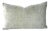 Fabricut Vendom Velvet in Silver Velvet Lumbar Pillow Cover - Textured Stripe Velvet Rectangle Cushion Case For Sale