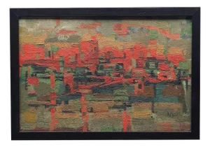 B. Goad, Abstract Composition, 1960s, Oil on Board