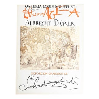 Limited Edition Unframed Homage to Albrecht Dürer Poster after Salvador Dalí, 1970s For Sale