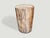 Contemporary Andrianna Shamaris Coral Toned High Quality Petrified Wood Side Table For Sale - Image 3 of 6