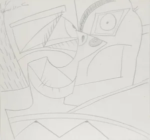 Drawing - XXI, Knox Martin Pencil on Paper