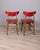 Vintage Italian Chairs in Wood and Leather, 1960s, Set of 2 For Sale - Image 4 of 14