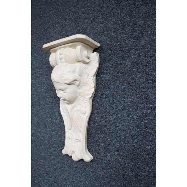 Italian Carved Cherub Wall Bracket Shelf For Sale - Image 4 of 8