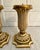 Mid 20th Century Pair of Italian Gilt Gold Carved Wood Pedestals Table Base For Sale - Image 5 of 12