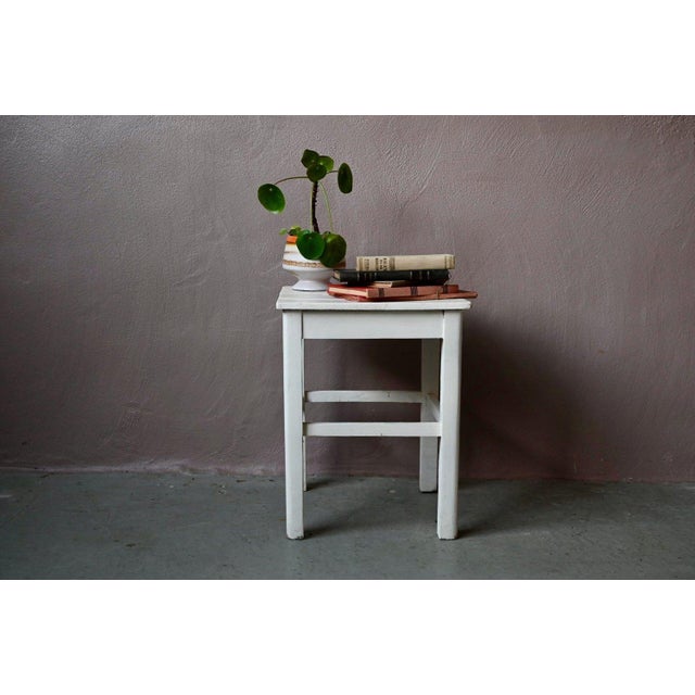 Vintage Bohemian Wooden Farmhouse Stool, 1950s For Sale - Image 9 of 9