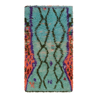 Vintage Moroccan Runner With Polychromatic Geometric Patterns, From Rug & Kilim For Sale