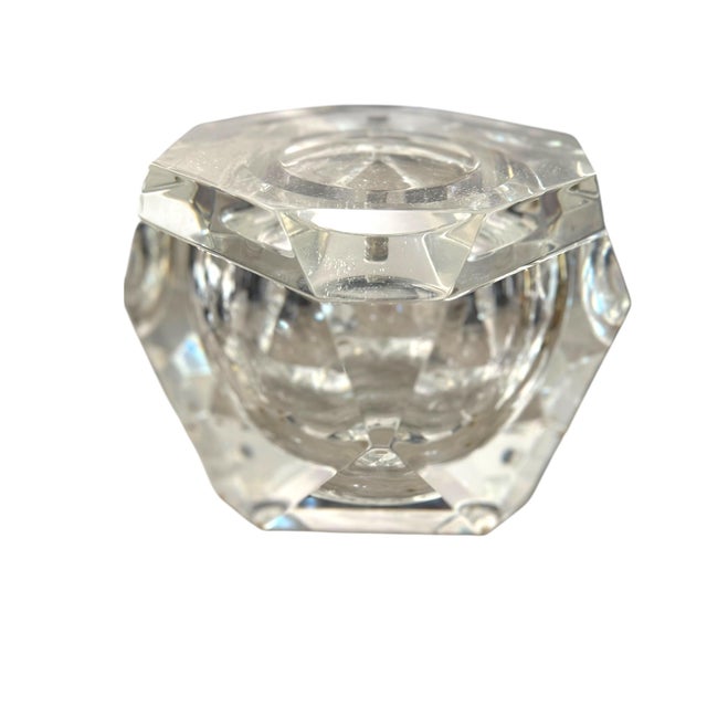 Vintage Faceted Lucite Ice Bucket Attributed to Alessandro Albrizzi, Italy c.1970s For Sale In Los Angeles - Image 6 of 9