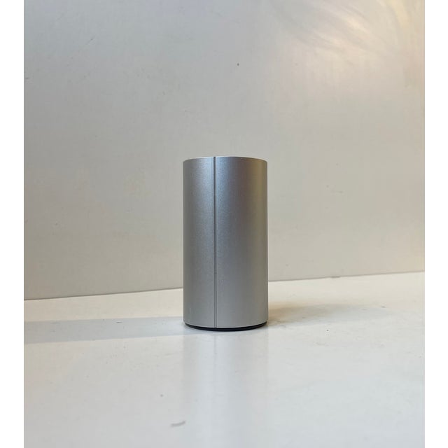 Contemporary Minimalist Pencil Holder in Brushed Aluminum from Georg Jensen, 1990s For Sale - Image 3 of 8